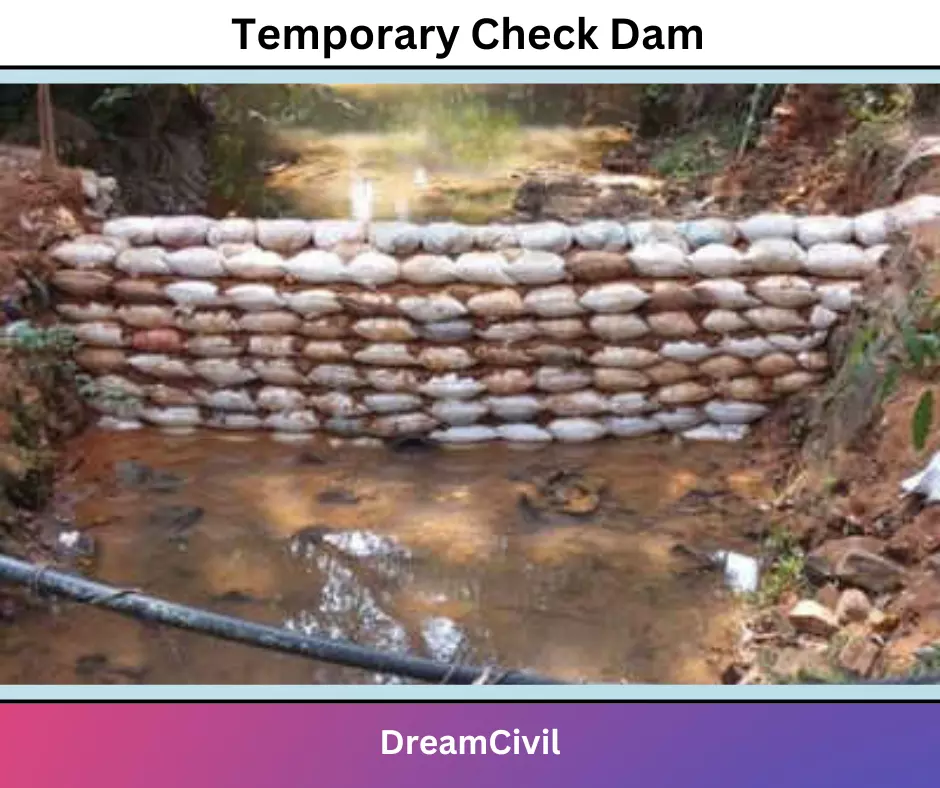 Temporary Check Dam
