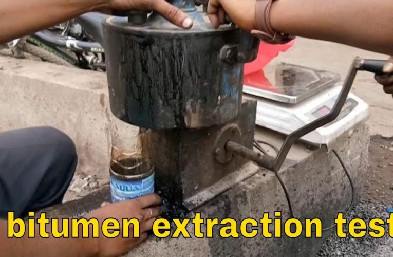 Bitumen Extraction Test | Lab Experiment