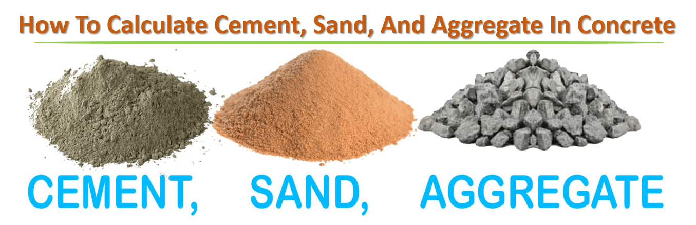 Cement, Sand & Aggregate Calculation in Concrete