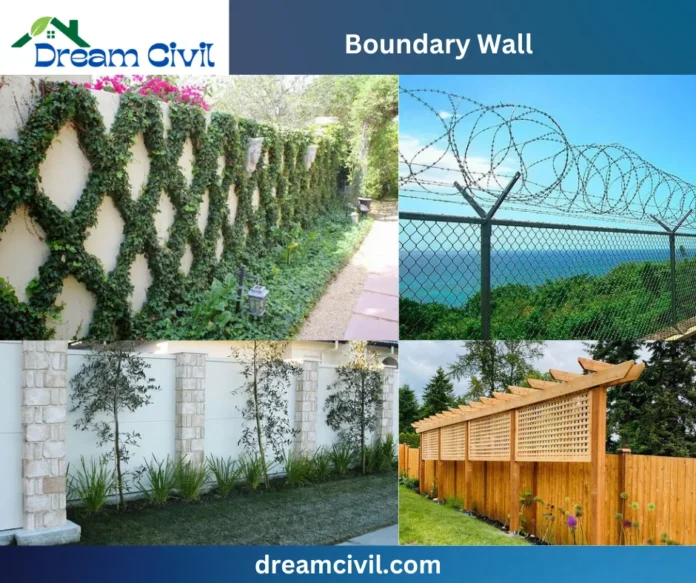 Boundary wall design
