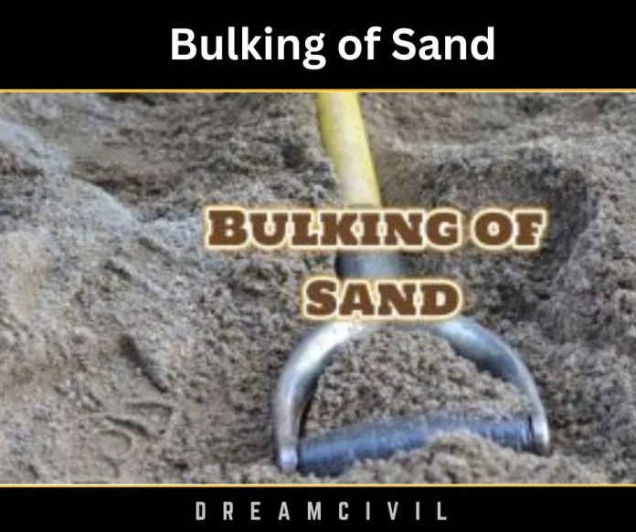 Bulkage of Sand