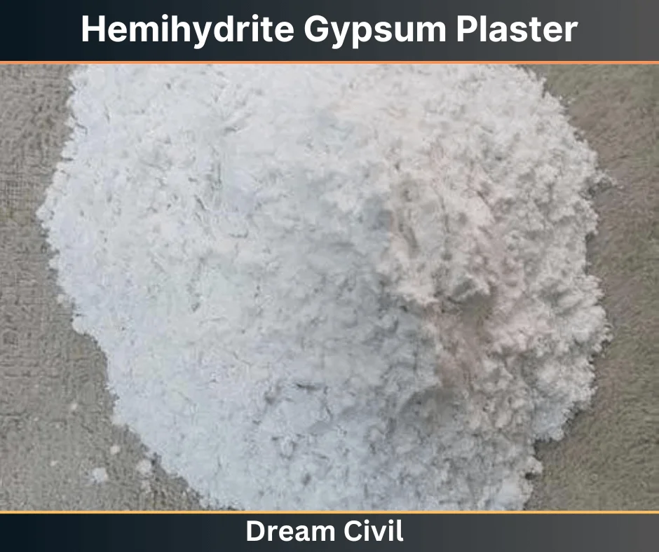 Hemihydrite Gypsum Plaster
