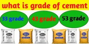Difference between 33, 43 and 53 grade cement