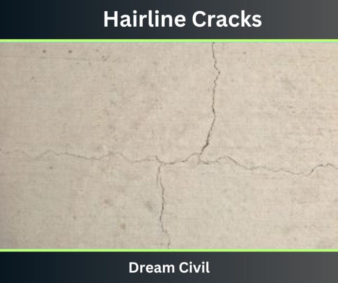 Hairline Cracks in concrete