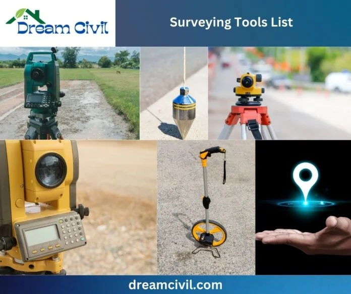 30+ Best Surveying Tools List : With Images & Uses
