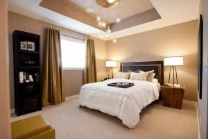 Inverted tray ceiling