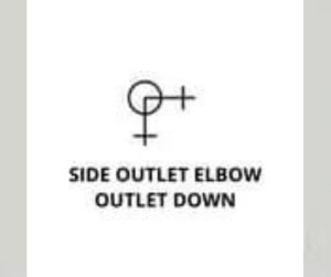 Side Outlet Elbow– Outlet Down.