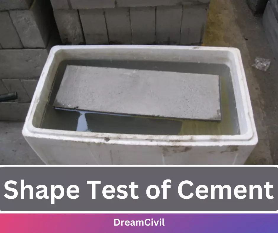 Shape Test of Cement