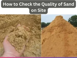 How to Check the Quality of Sand on Site