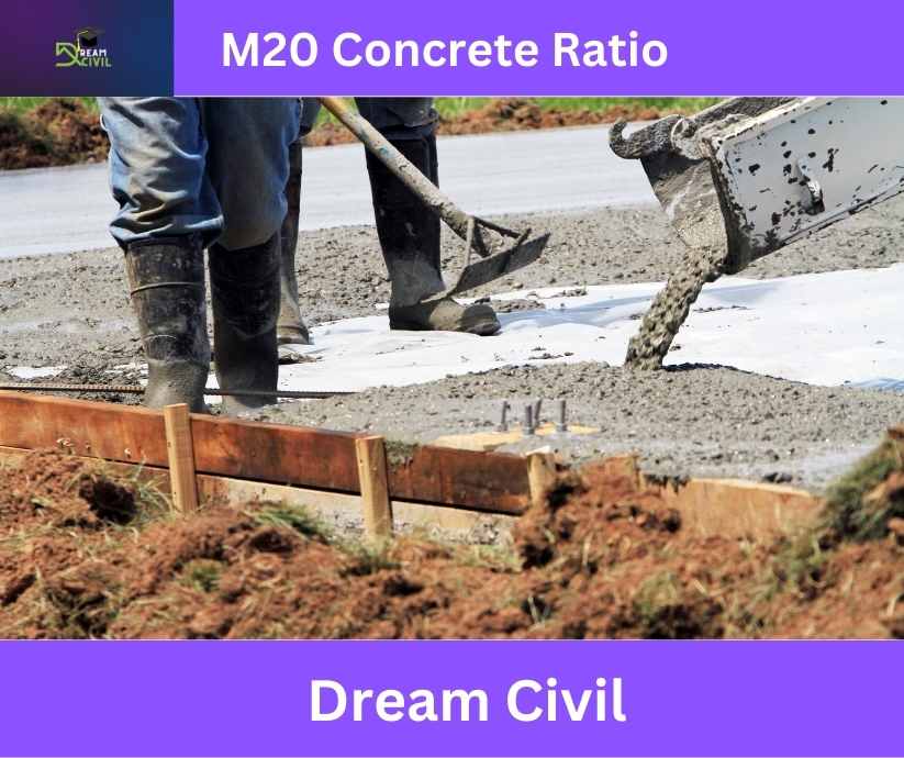 M20 Concrete Ratio (1:1.5:3) : Materials Calculation For Preparing M20 Concrete