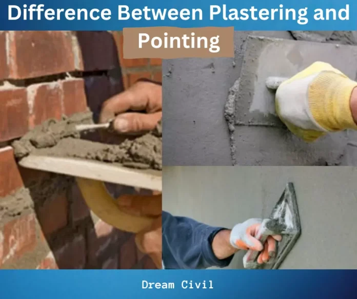 Difference Between Plastering and Pointing