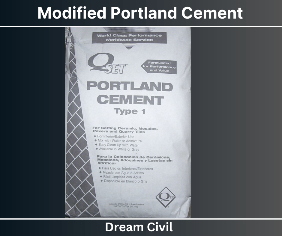 Modified Portland Cement