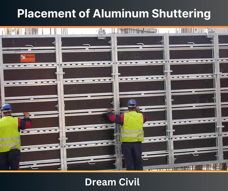 Placement of Aluminum Shuttering
