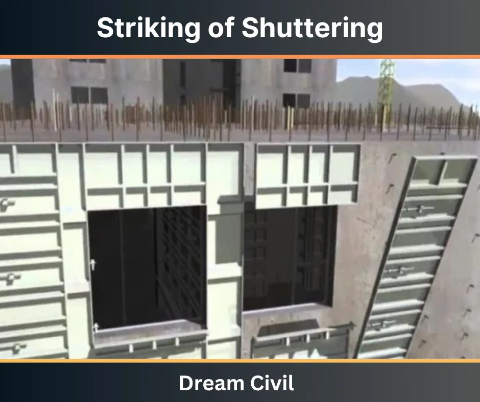 Striking of Shuttering