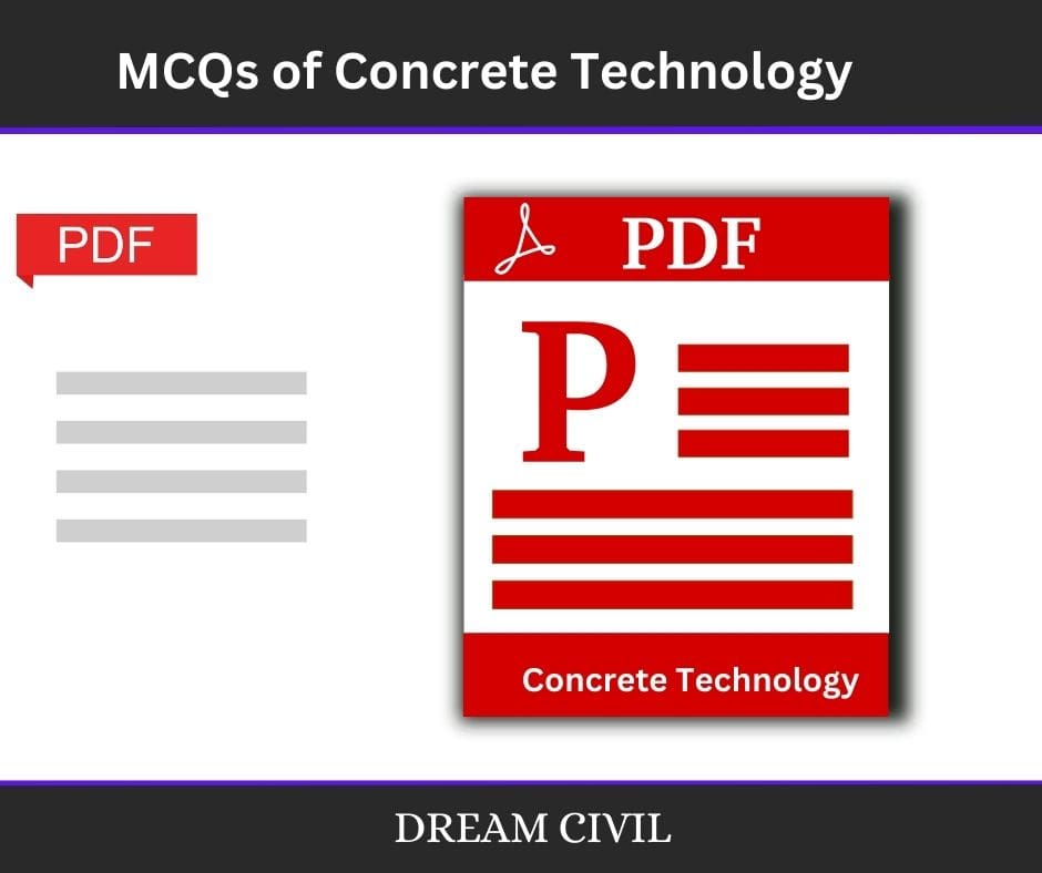 MCQs of Concrete Technology