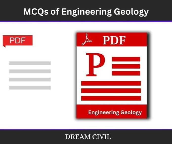 MCQs of Engineering Geology