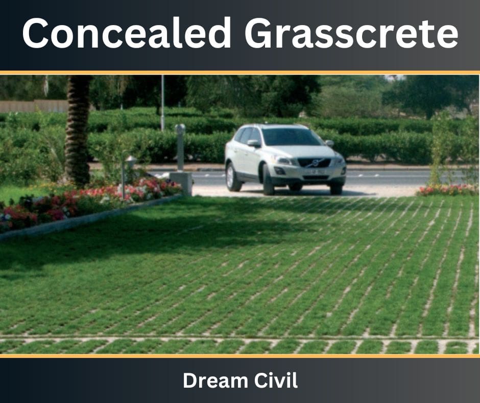 Concealed grasscrete