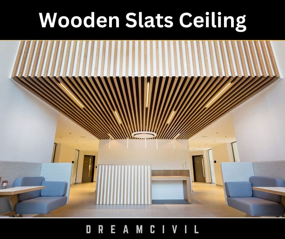 wooden slats ceiling
