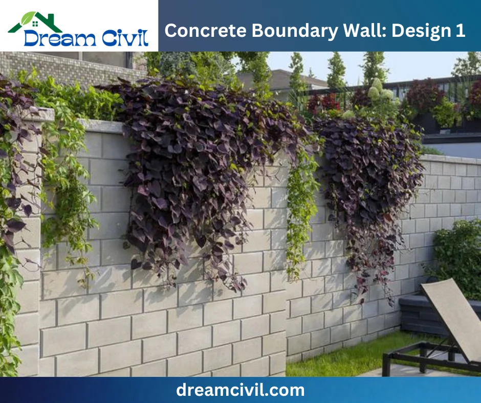 Concrete Boundary Wall: 10 Stunning Designs, Key Details, and Standard Sizes