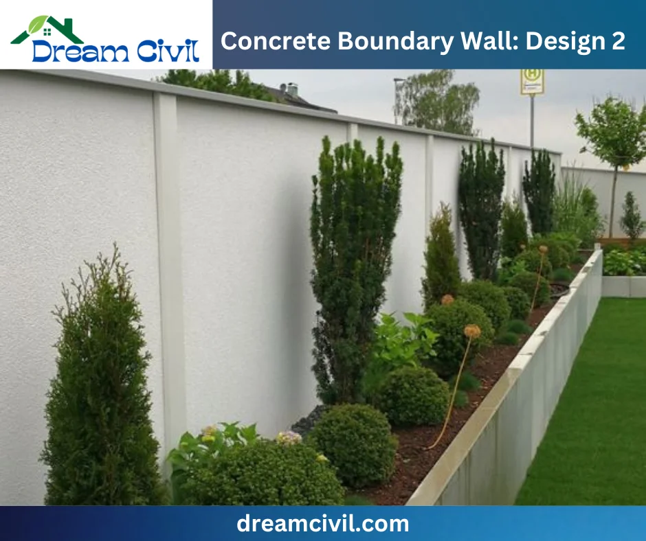 Concrete Boundary Wall: 10 Stunning Designs, Key Details, and Standard Sizes