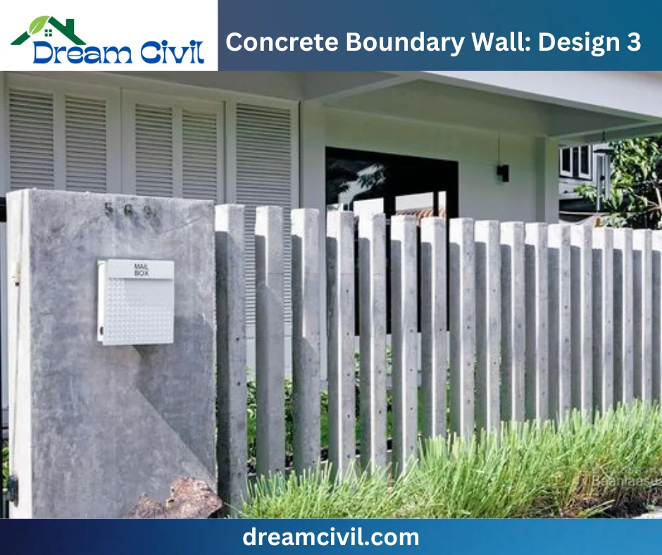 Concrete Boundary Wall: 10 Stunning Designs, Key Details, and Standard Sizes