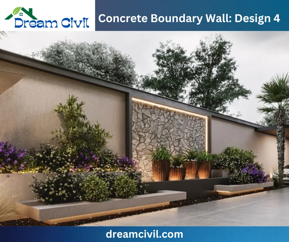 Concrete Boundary Wall: 10 Stunning Designs, Key Details, and Standard Sizes