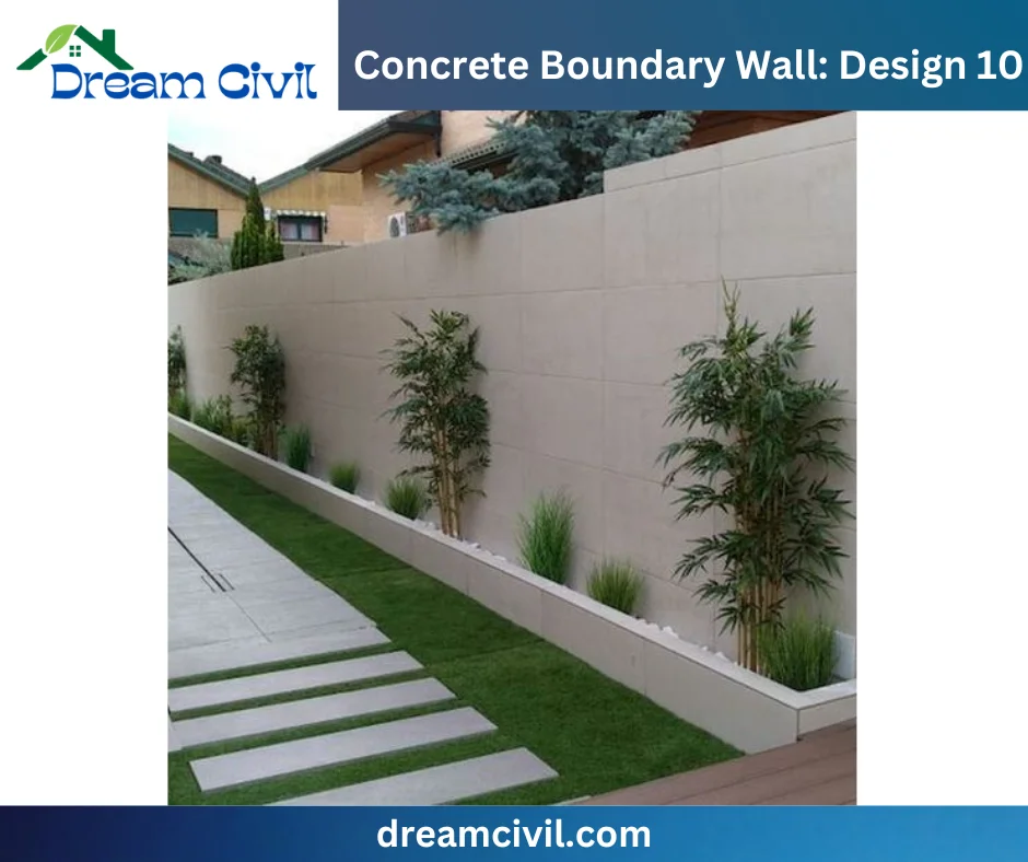 Concrete Boundary Wall: 10 Stunning Designs, Key Details, and Standard Sizes