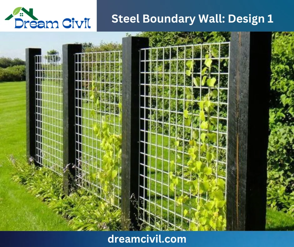 Steel Boundary Wall: 10 Stunning Designs, Key Details, and Standard Sizes