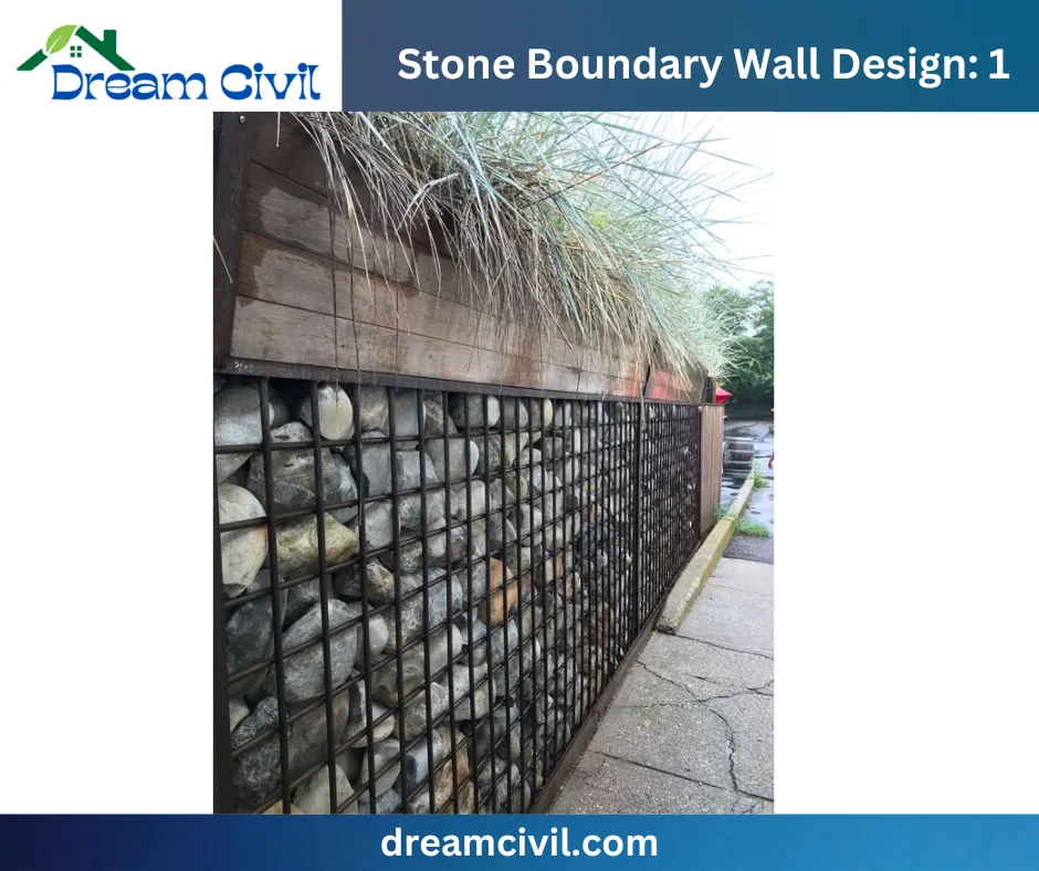 Stone Boundary Wall: 15 Stunning Designs, Key Details, and Standard Sizes