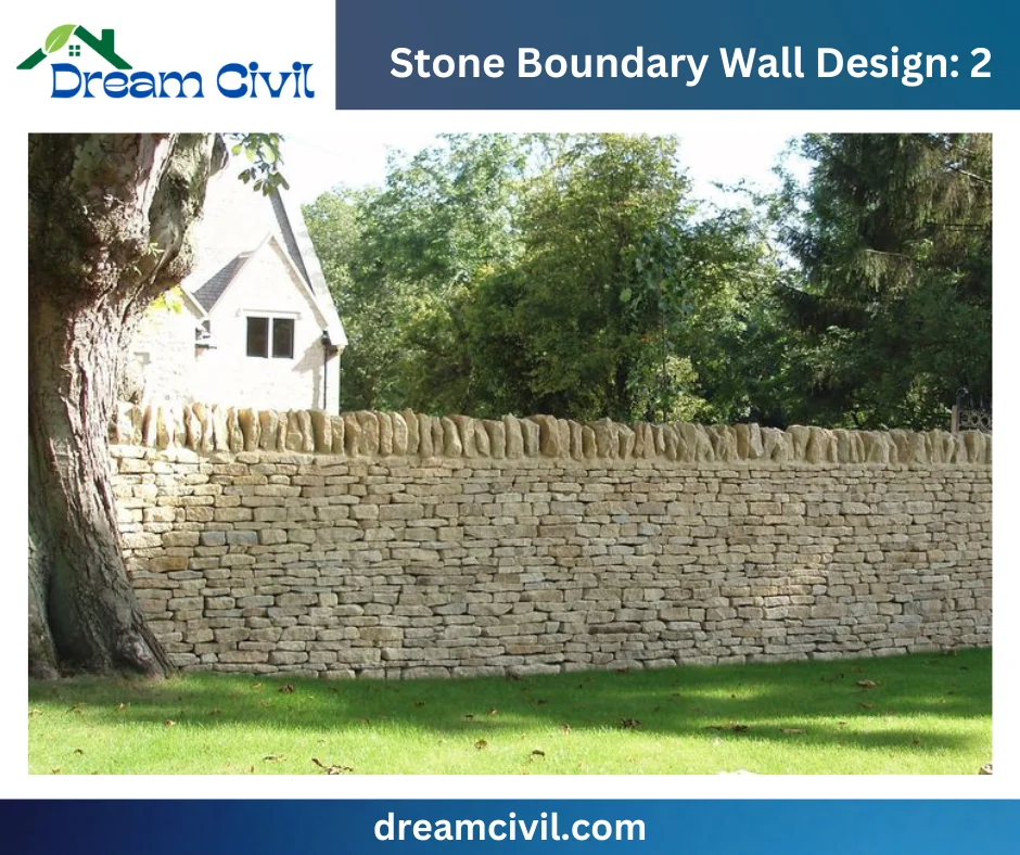 Stone Boundary Wall: 15 Stunning Designs, Key Details, and Standard Sizes