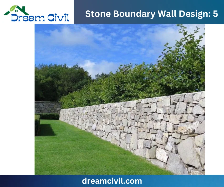 Stone Boundary Wall: 15 Stunning Designs, Key Details, and Standard Sizes