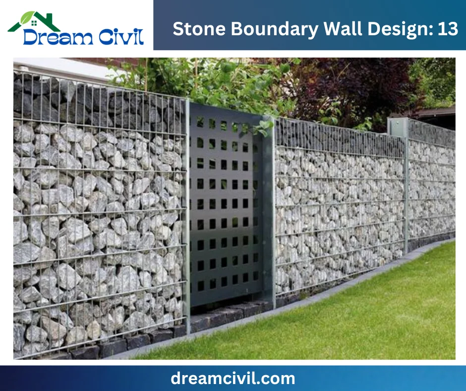 Stone Boundary Wall: 15 Stunning Designs, Key Details, and Standard Sizes