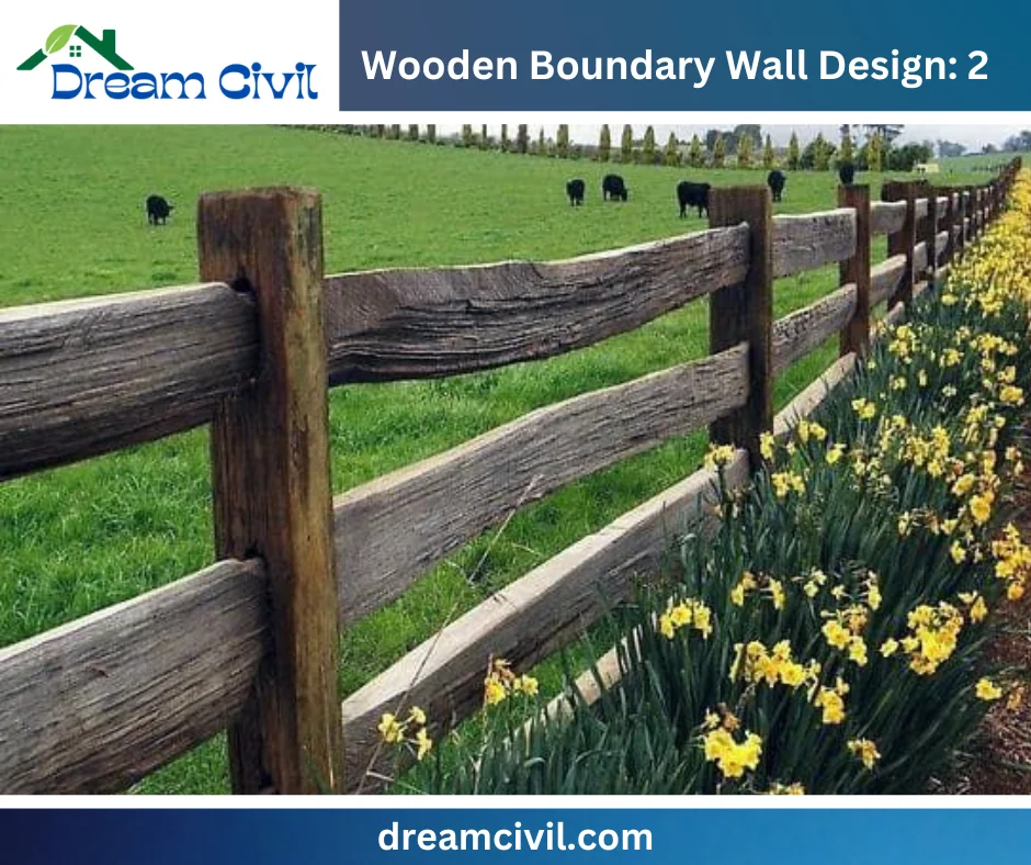 Wooden Boundary Wall