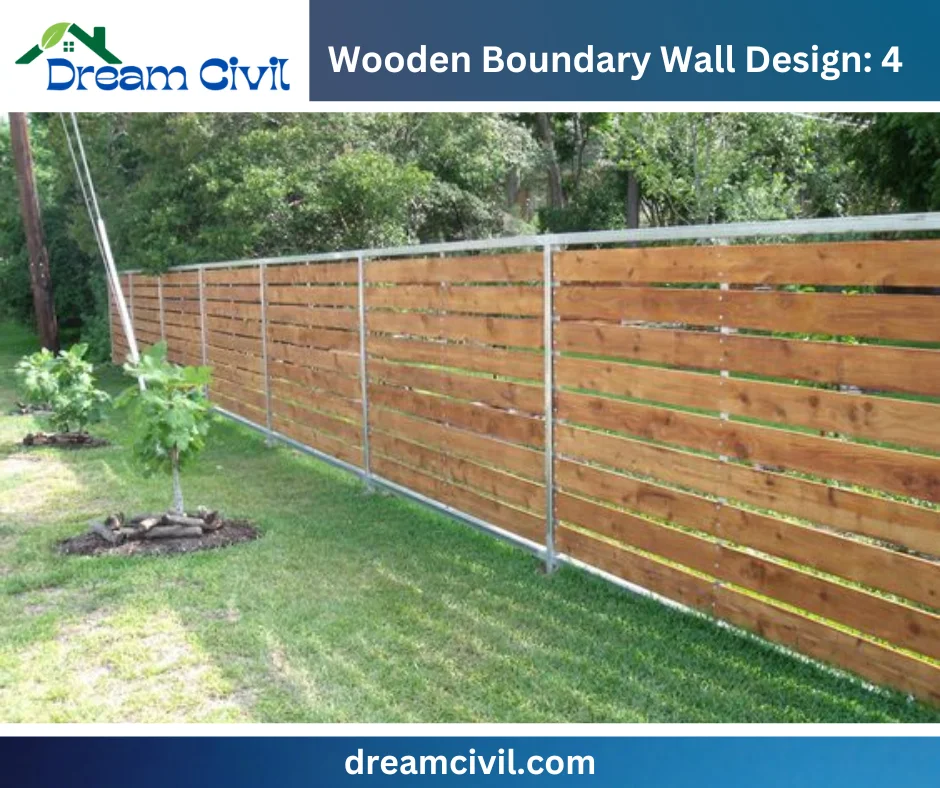 Wooden Boundary Wall