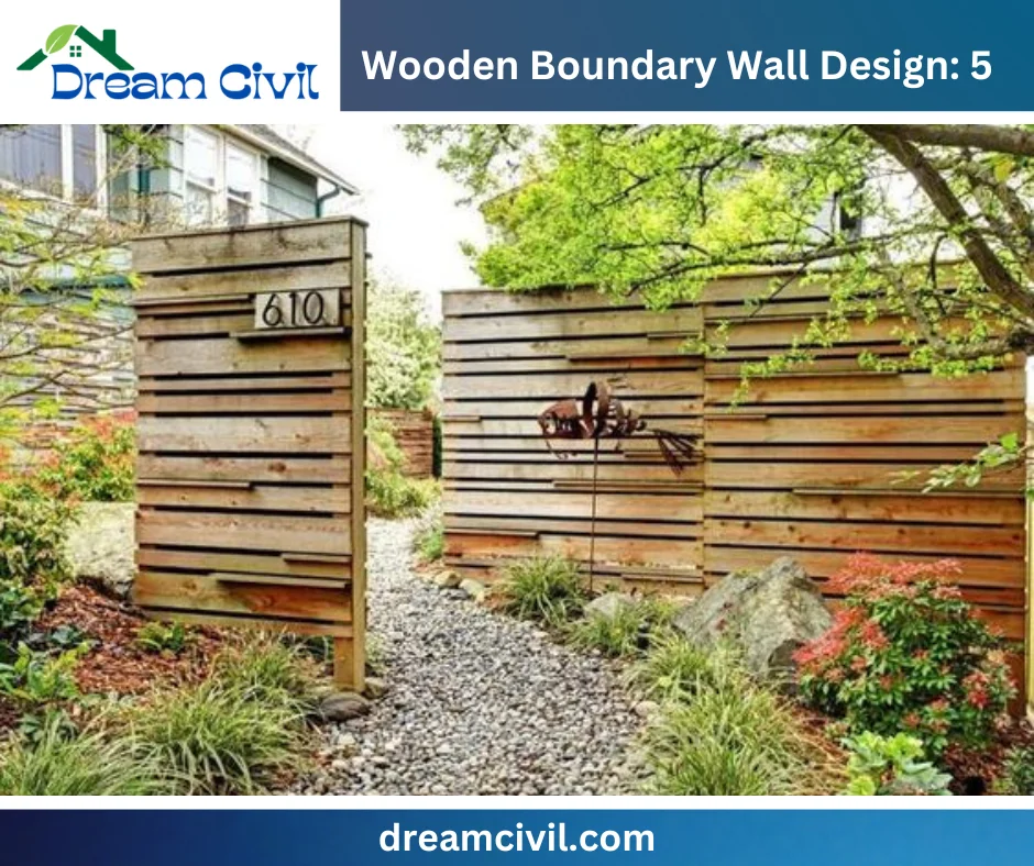 Wooden Boundary Wall