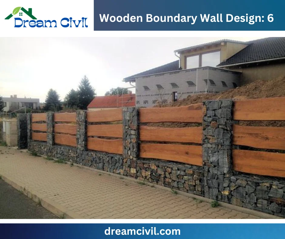 Wooden Boundary Wall