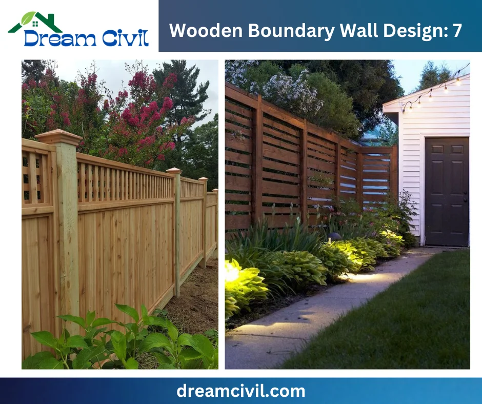 Wooden Boundary Wall