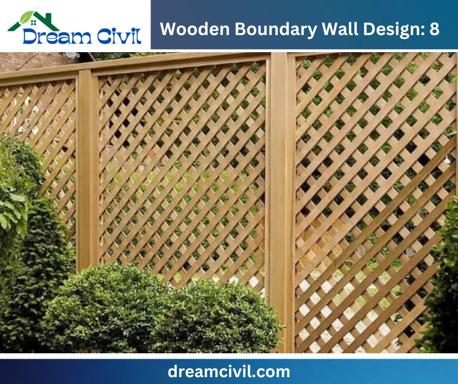 Wooden Boundary Wall