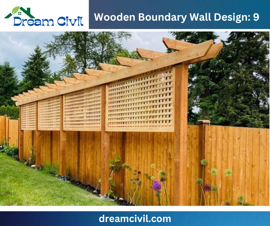 Wooden Boundary Wall