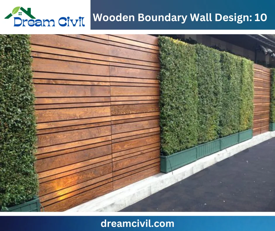 Wooden Boundary Wall