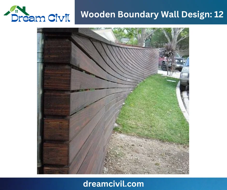 Wooden Boundary Wall