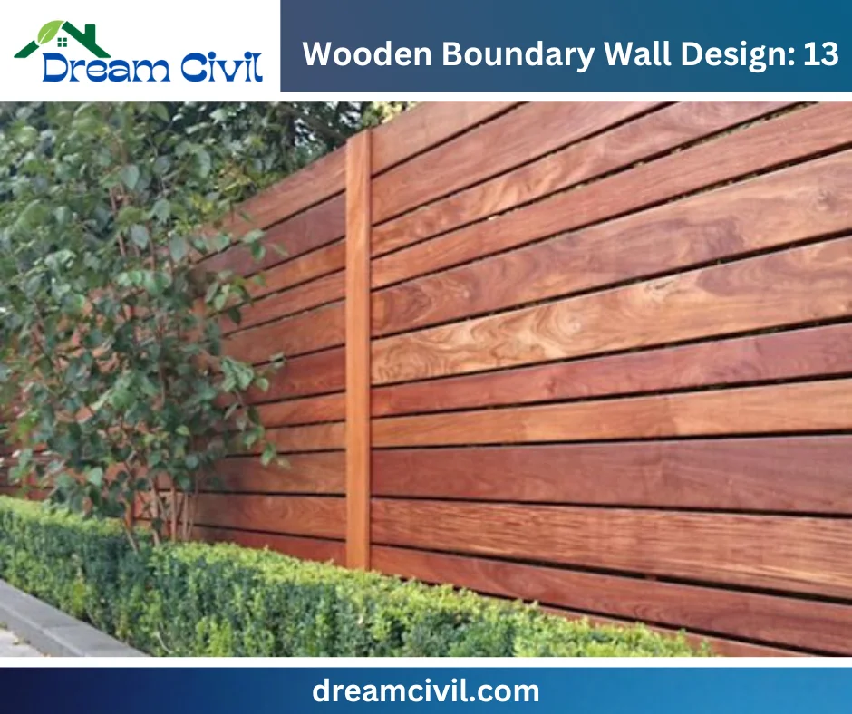 Wooden Boundary Wall