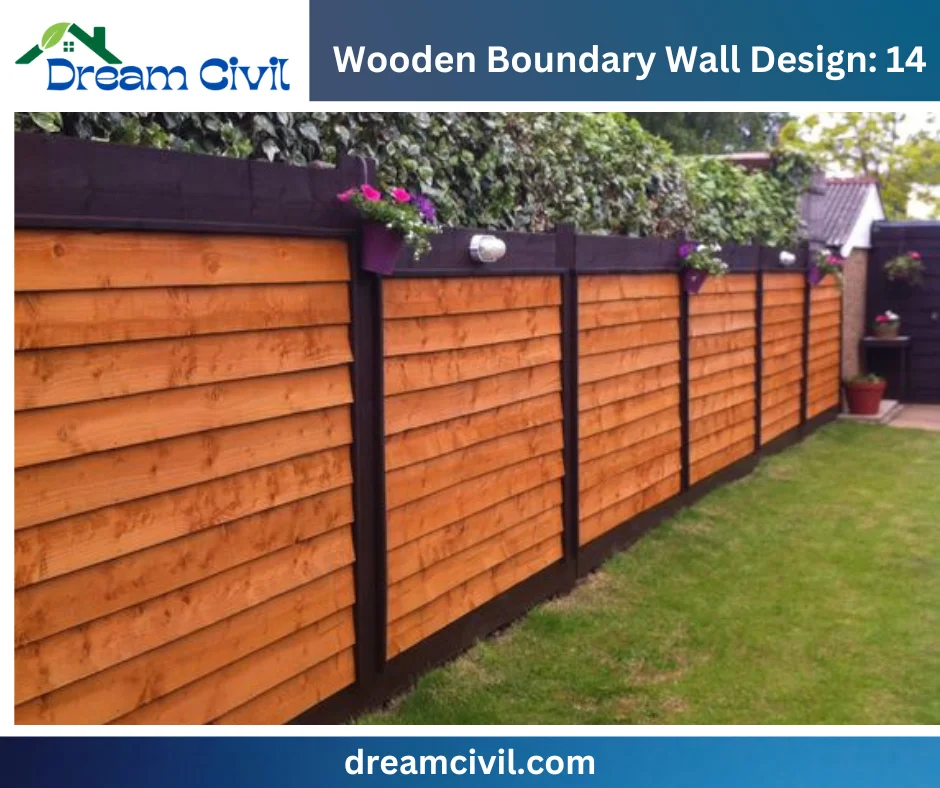 Wooden Boundary Wall