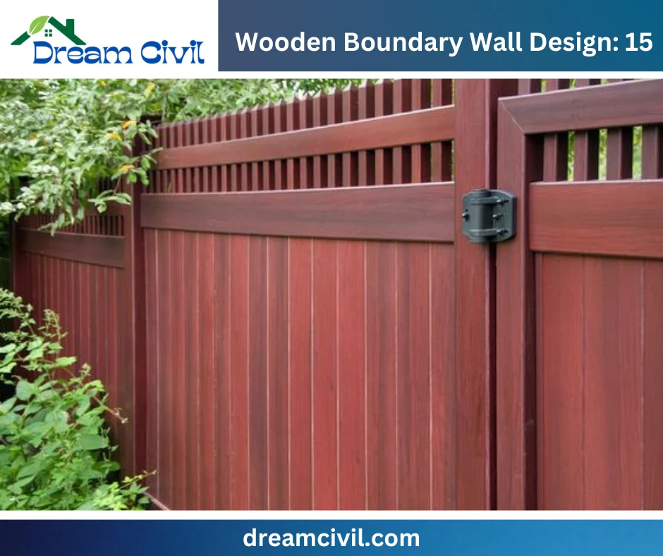 Wooden Boundary Wall