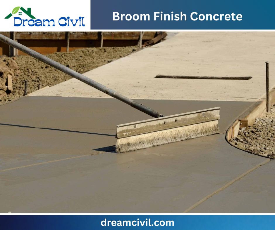 Broom Finish Concrete Benefits, Applications, 6 Installation Tips, and